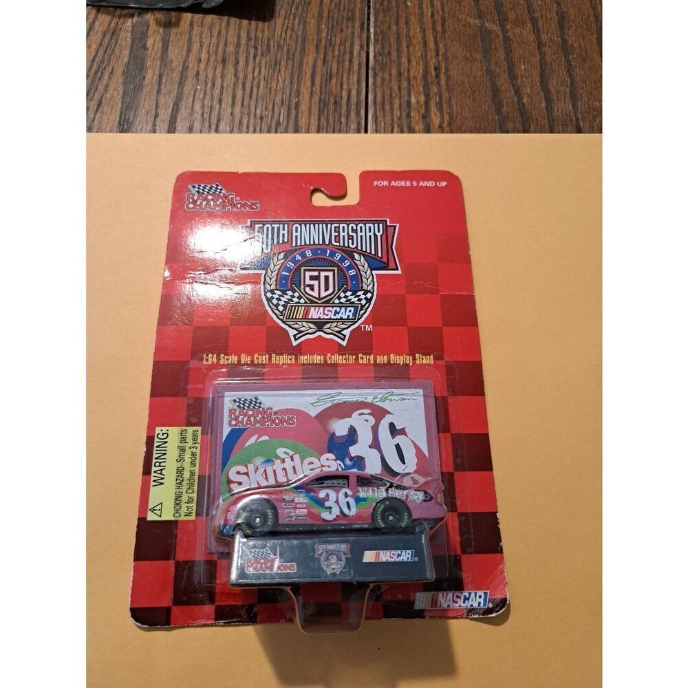 Vintage 1998 Racing Champions Ernie Irvin 36 Skittles Wild Berry NASCAR 1:64 Car